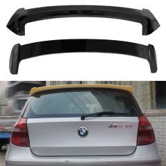 BMW E87 Spoiler, Parlak Siyah, Piano Black Boyalı ABS Plastik, 2004 2011 Uyumlu