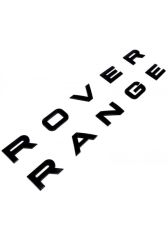 Range Rover Siyah Arka Arma, Range Rover Yazısı, Piano Black, Parlak Siyah, 3D Görünüm İthal 1.Sınıf