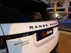 Range Rover Siyah Arka Arma, Range Rover Yazısı, Piano Black, Parlak Siyah, 3D Görünüm İthal 1.Sınıf