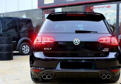 VW GOLF 7 SPOYLER GTI PIANO BLACK, PARLAK SİYAH BOYALI İTHAL ABS PLASTİK 2013 2020