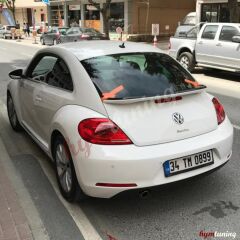 VW New Beetle Spoiler, Çift Renk Boyalı Spoiler, Fabrikasyon LB9A Beyaz + Siyah