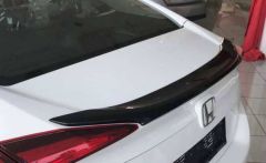 Honda Civic Spoiler Boyasız ABS PLASTİK, Sedan 2016 2021 UYUMLU, Anatomik Kibar İnce Spoyler