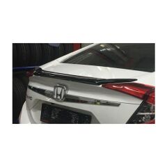 Honda Civic Spoiler Boyasız ABS PLASTİK, Sedan 2016 2021 UYUMLU, Anatomik Kibar İnce Spoyler