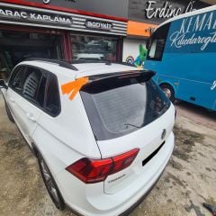 VW Tiguan Spoiler Piano Black, 2016 2022, ABS PLASTİK, Tuning Aksesuar Modifiye Parlak Siyah Spoyler