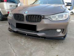 BMW 3 Serisi F30 Ön Lip, Standart Tampon Uyumlu Piano Black 2012 2018