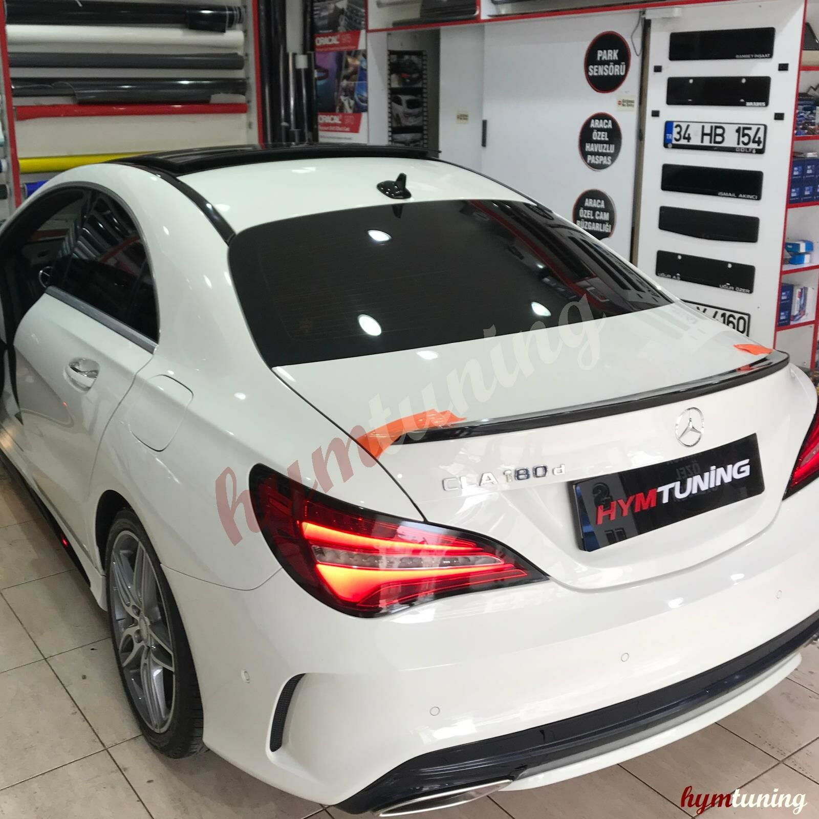 Mercedes CLA Serisi W117 Kasa Spoiler Parlak Siyah