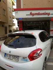 peugeot 208 spoyler beyaz boyalı spoiler