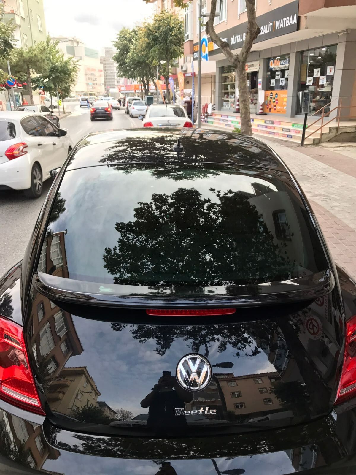 VW Beetle Boyalı Spoiler Spoyler Çift renk boyalı