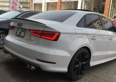 audi a3 sedan piano black boyalı spoiler anatomic