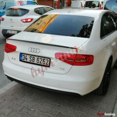 Audi A4 B8 Spoyler, Parlak Siyah Boyalı, ABS Plastik