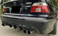 BMW 5 Serisi E39 Arka Difüzör, Parlak Siyah, E39 Arka Tampon Eki