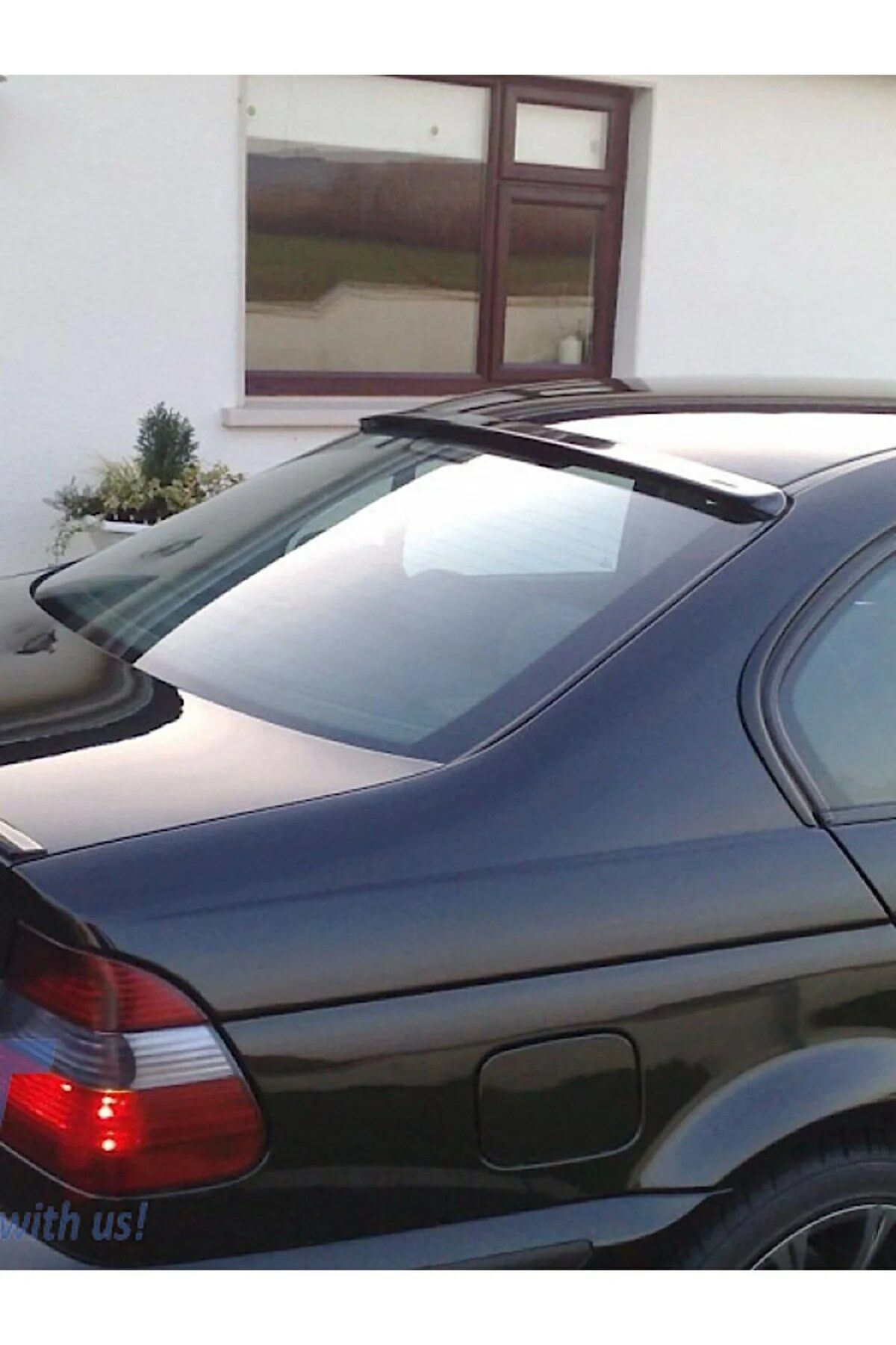 BMW 3 SERİSİ E46 CAM ÜSTÜ SPOYLER 1998 2006 PARLAK SİYAH