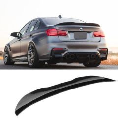 BMW F30 Psm Spoiler Piano Black, ABS Plastik İthal,  BAGAJ SPOİLER, 2012 2017 UYUMLU