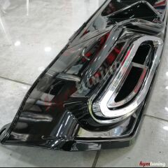 Honda Civic FC5 AMG Tip Difüzör, Piano Black Boyalı, Parlak Siyah