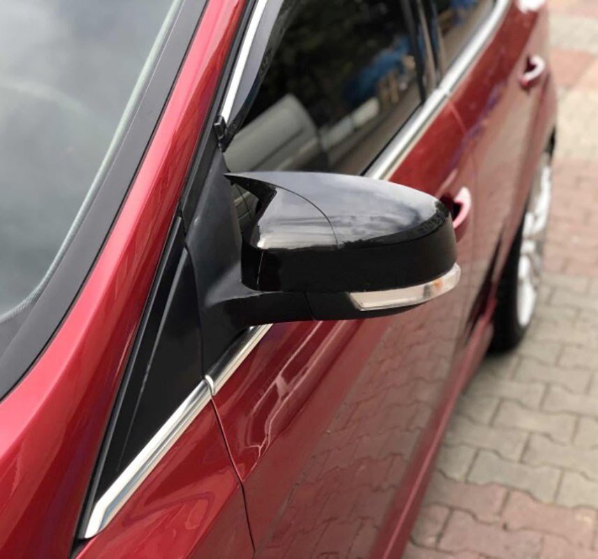 Ford Focus 3, 3.5 Yarasa Ayna Kapağı - Parlak Siyah ABS PLASTİK Piano Black ABS Plastik