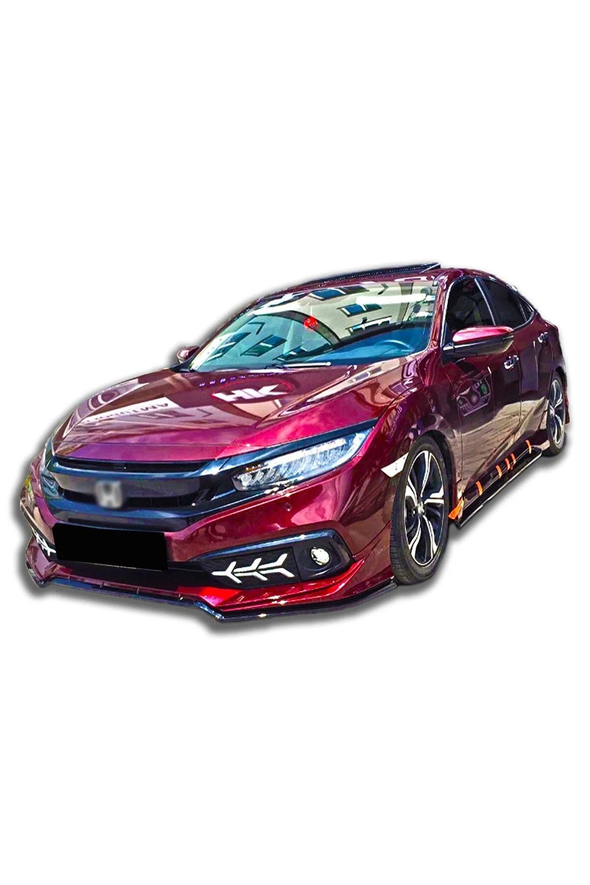 Honda Civic Fc5 Mugen Makyajlı Ön Ek Abs Plastik Boyasız 2019-2021