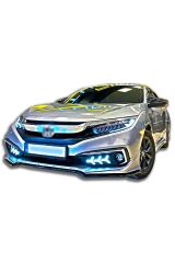 Honda Civic Fc5 Mugen Makyajlı Ön Ek Abs Plastik Boyasız 2019-2021