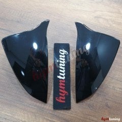 Seat İbiza MK5 Yarasa Ayna Kapak, Batman Ayna Kapağı ABS Plastik Parlak Siyah 2018 2019 2020 2021