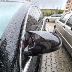 Volkswagen Passat B6 Batman Ayna Kapak, B6 Yarasa Ayna Kapağı, Piano Black, Parlak Siyah