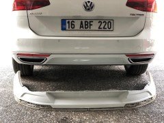 VW Passat B8 highline R-Line Arka Difüzör Tampon Eki, 2015 2018, Boyasız