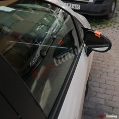 Fiat Linea Yarasa Ayna Kapağı, Piano Black, Linea/Punto/500