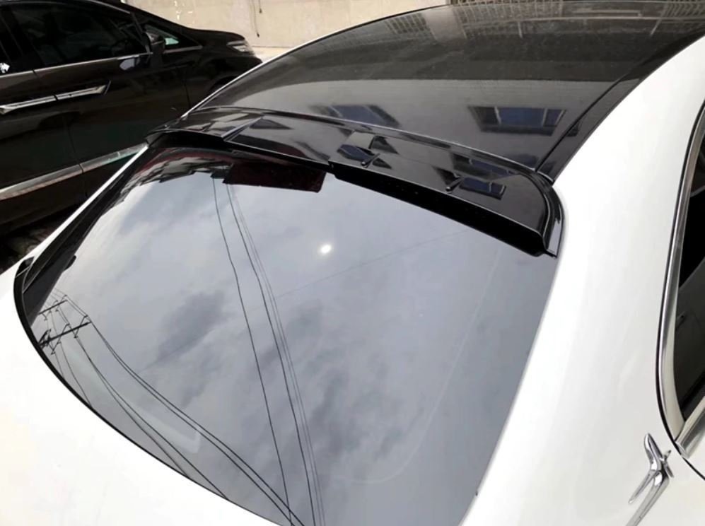Mercedes C Serisi W205 Cam Üstü Spoiler, ABS Plastik, BOYASIZ Mat Siyah, 2015 2020
