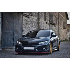 HONDA CIVIC FC5 ANIMASYONLU MUSTANG DIZAYN LED FAR TAKIMI (TUNING) 2016 2021