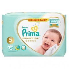 Prima Premium Care Bebek Bezi 5 Beden Juniour 18+ Kg 42li Ekonomik Paket