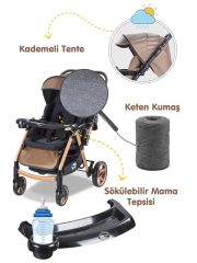 Baby Care Combo Maxi Pro Bebek Arabası Kahve