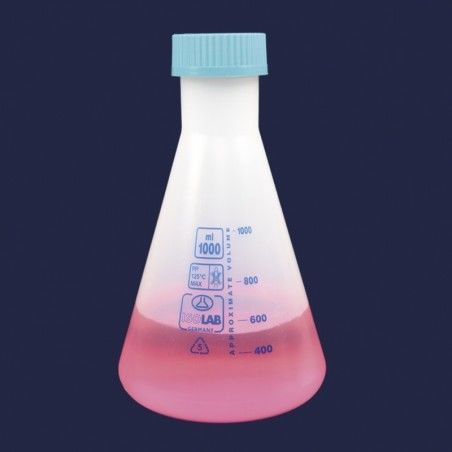 İSOLAB | Erlenler-Şeffaf-Polipropilen-VİDA KAPAKLI  50 ml