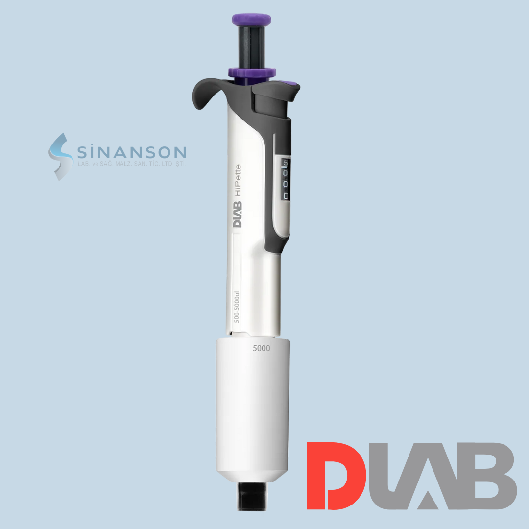 DLAB | HİPette Renkli Tek Kanallı Tamamen Otoklavlanabilir Mekanik Pipet 500µl-5000µl