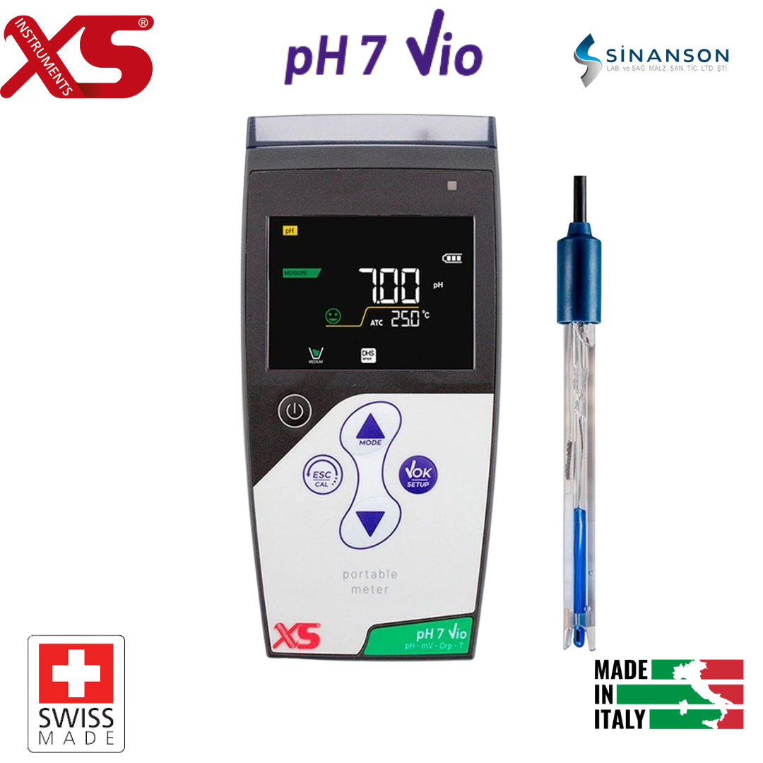 XS Instruments | Ph 7 food Portatif Ph metre  (2 Pore T Gıda tipi ucu sivri elektrodlu)