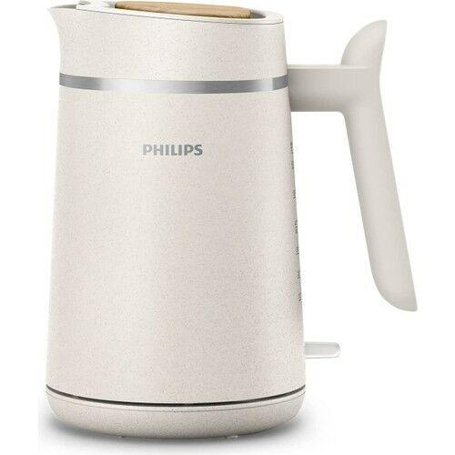 Philips HD9365/10 Elektrikli Su Isıtıcısı - Eco Conscious Edition, 1,7 L, Gösterge Işığı, Döner Taban, Biyoplastik, Mat Saten Beyaz