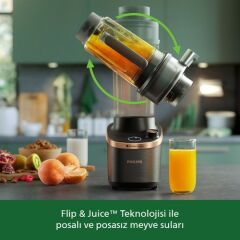 Philps HR3770/00 Flip&Juice™ Blender Meyve sıkacağı modüllü yüksek hızlı blender