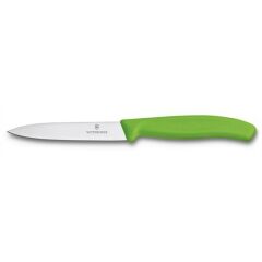 Victorinox 10Cm Soyma Bıçağı (Düz Ağızlı) - Yeşil