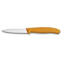 Victorinox 8Cm Soyma Bıçağı (Düz Ağızlı) - Turuncu