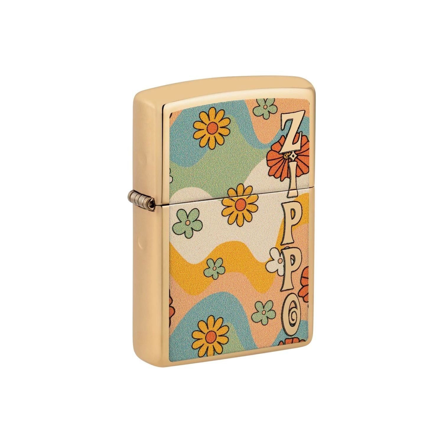 Zippo Çakmak 48503 Flower Power Design