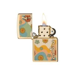 Zippo Çakmak 48503 Flower Power Design