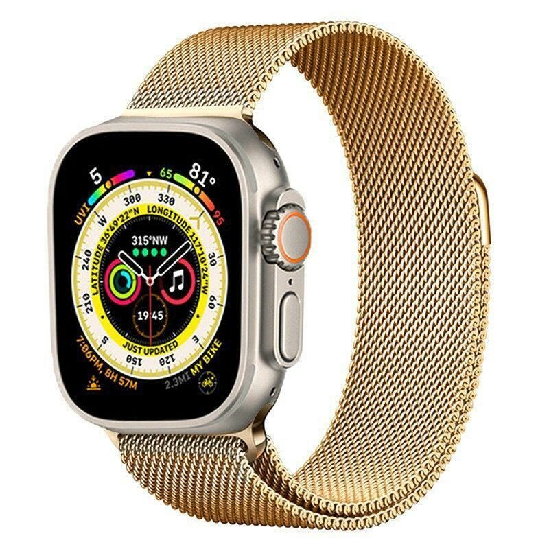 Apple Watch Uyumlu Milano Seri 42 44 45 49MM 1 2 3 4 5 6 se 7 8 Ultra Metal Ak ll Saat Kordon ve Kay Gold 269 00 TL