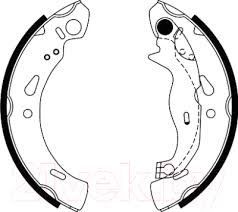 ARKA PABUÇ BALATA FIESTA VI 1.25-1.4-1.6TDCİ 08 MAZDA 2 1.3 1.4 1.5 1.6MZR 08 200x32