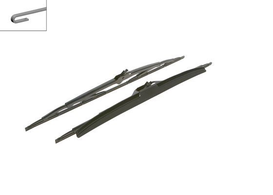 TWİN RÜZGARLIKLI SİLECEK SETİ - 600/600 ALPINA B.BOVENSIEPENKG -BMW-BUICK-RENAULT 5-SERİE 7-SERİE B10 B11 B12 GL 8 SAFRANE