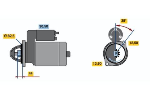 MARŞ MOTORU RF78-M25 12V R 0001109043-0001109024