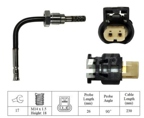 EGZOZ SICAKLIK SENSORU MANIFOLD MERCEDES W204 S204 W212 S212 W463 X164 W164 W251