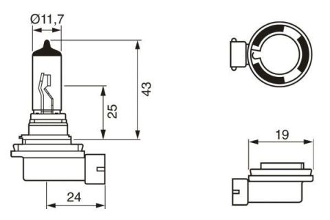 AMPUL PLUS 150 GİGALİGHT H11 12 V 55 W PGJ19-2