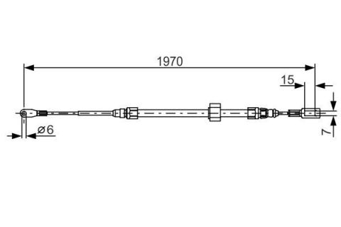 FREN HALATI ARKA MERCEDES SPRINTER B901 B904 . VW LT 28-35-46 1970mm/285mm