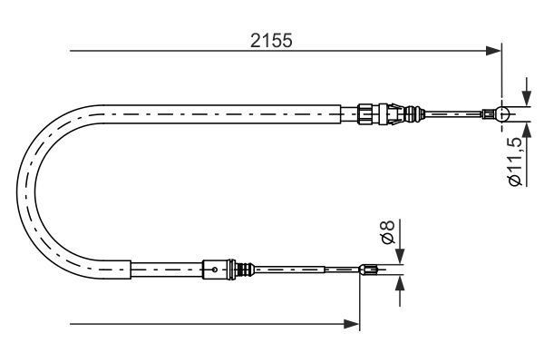 FREN TELİ. 2155 MM