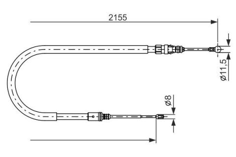 FREN TELİ. 2155 MM