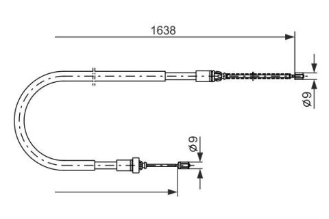 FREN TELİ. 1638 MM