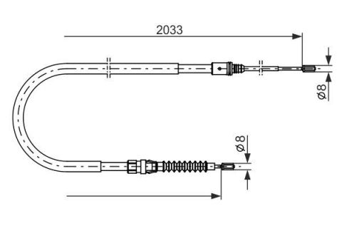 FREN TELİ. 2033 MM