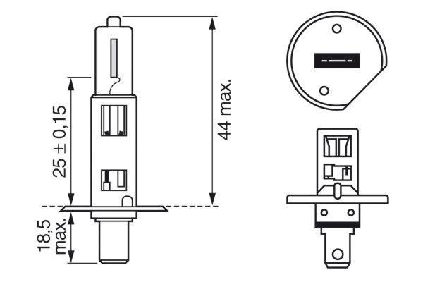 AMPUL - ULTRA WHİTE 4200K - 12 V - H1 - 55 W - P14.5S DUSTER